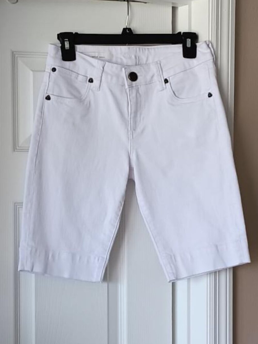 KUT FROM THE KLOTH Womens Shorts Natalie Denim White Size 0
